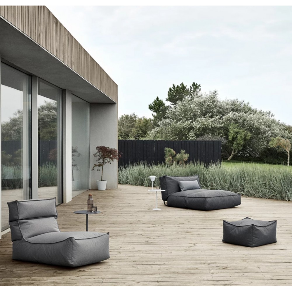 Escuro cinza outdoor puff permanecer blomus Blomus - 4