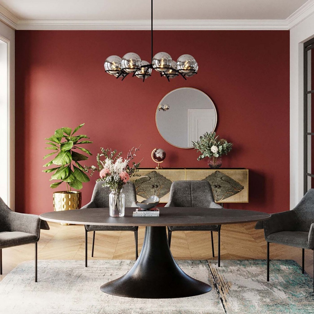 Mesa de jantar preta Kare design Grande possibilita 220x120cm Kare design - 3