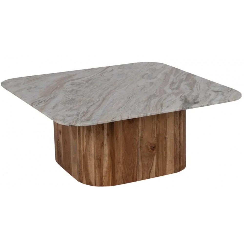 Set 2 coffee tables marble & wood MONZA IXIA IXIA - 3