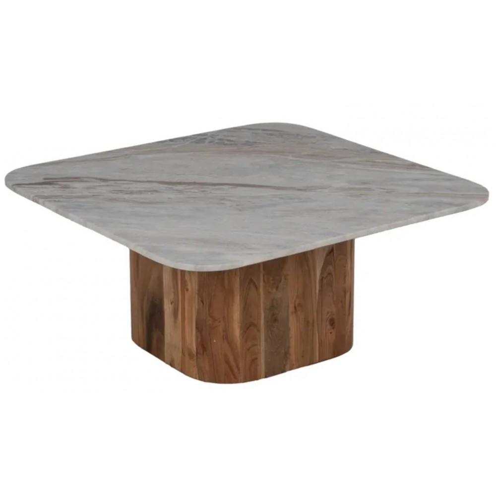 Set 2 coffee tables marble & wood MONZA IXIA IXIA - 4
