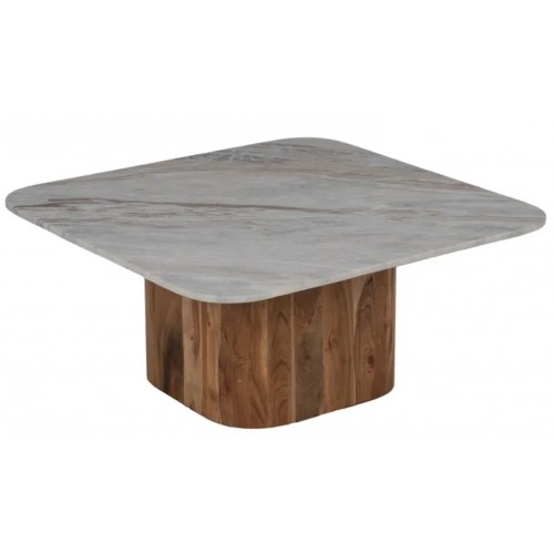 Set 2 coffee tables marble & wood MONZA IXIA IXIA - 4