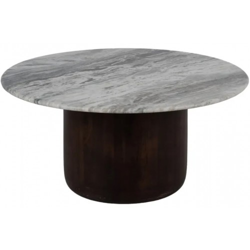 Set 2 tables basses marbre & bois RONDA IXIA IXIA - 4