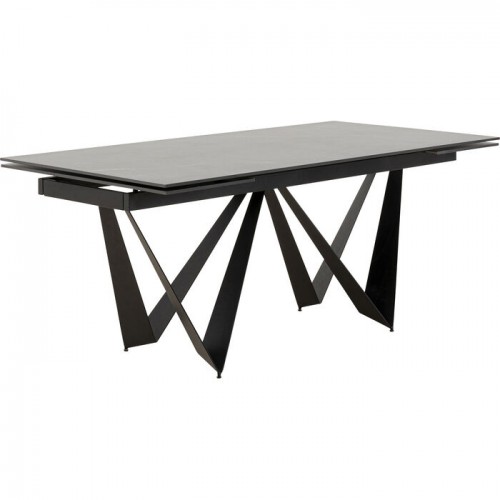 180-260 cm Sandra Black Cerâmico de mesa de extensão Kare design - 1
