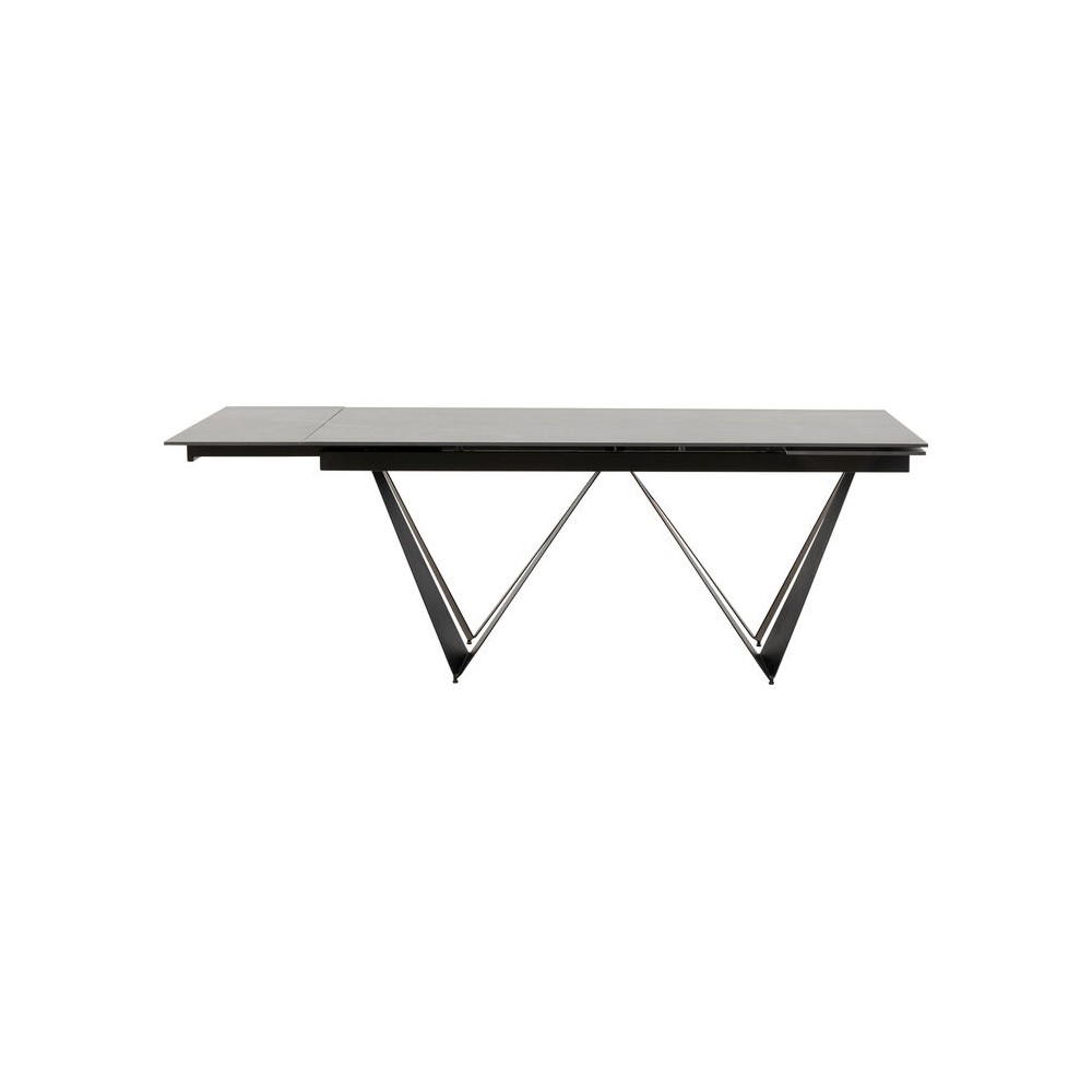 Black ceramic extension table 180-260 cm SANDRA Kare design - 9