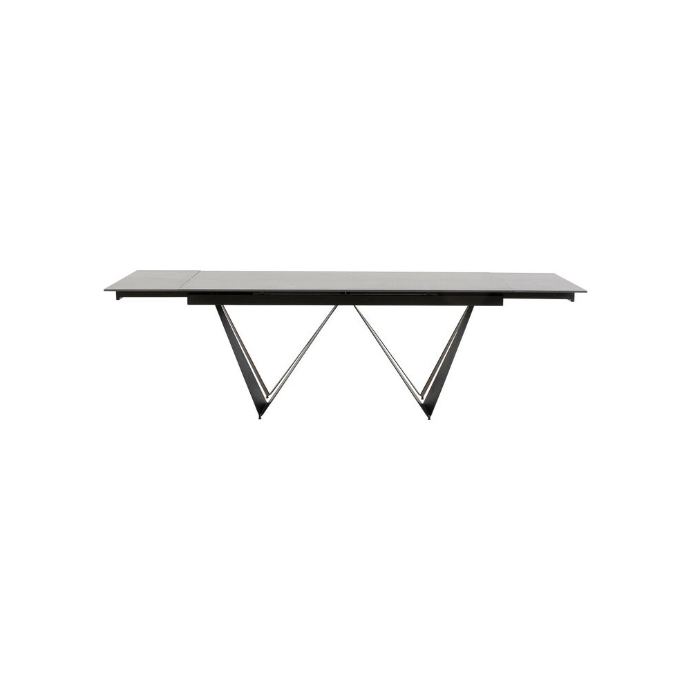 Schwarze Keramikverlängerung Tisch 180-260 cm SANDRA Kare design - 10
