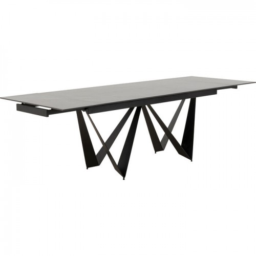 Mesa de extensión cerámica negra 180-260 cm SANDRA Kare design - 3
