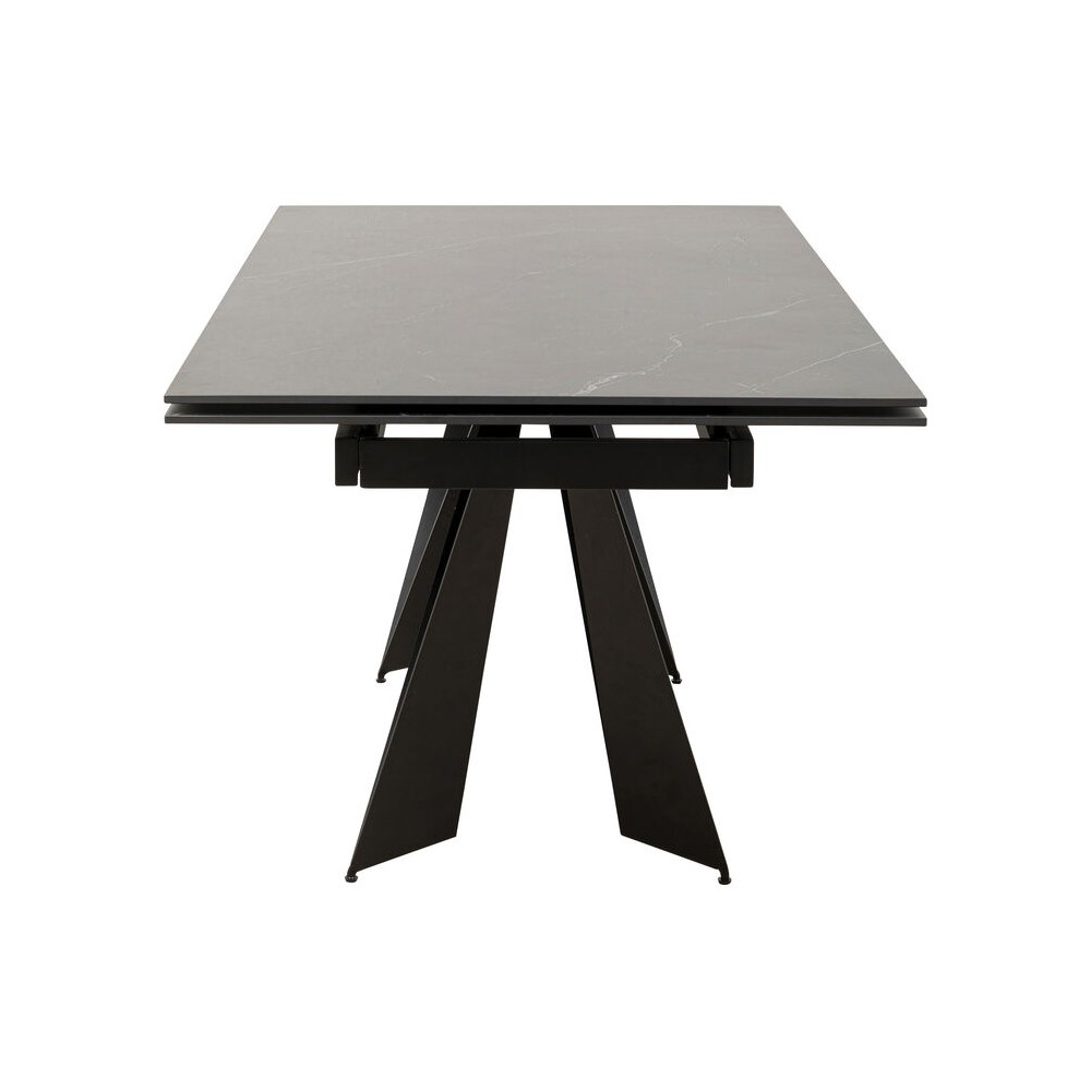 Black ceramic extension table 180-260 cm SANDRA Kare design - 13