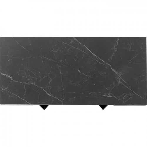 180-260 cm Sandra Black Cerâmico de mesa de extensão Kare design - 14