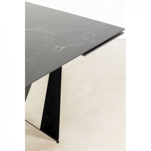 Black ceramic extension table 180-260 cm SANDRA Kare design - 7