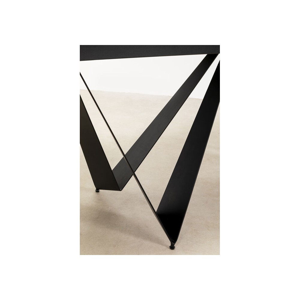 Black ceramic extension table 180-260 cm SANDRA Kare design - 17