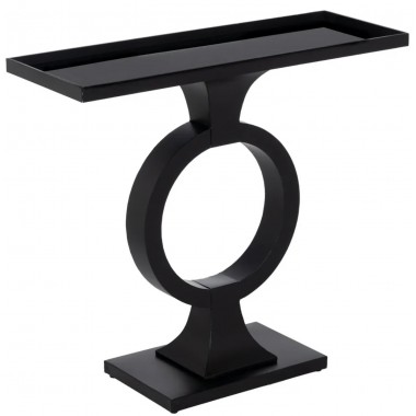 Console noire métal & verre ECLIPSE IXIA 90cm IXIA - 1