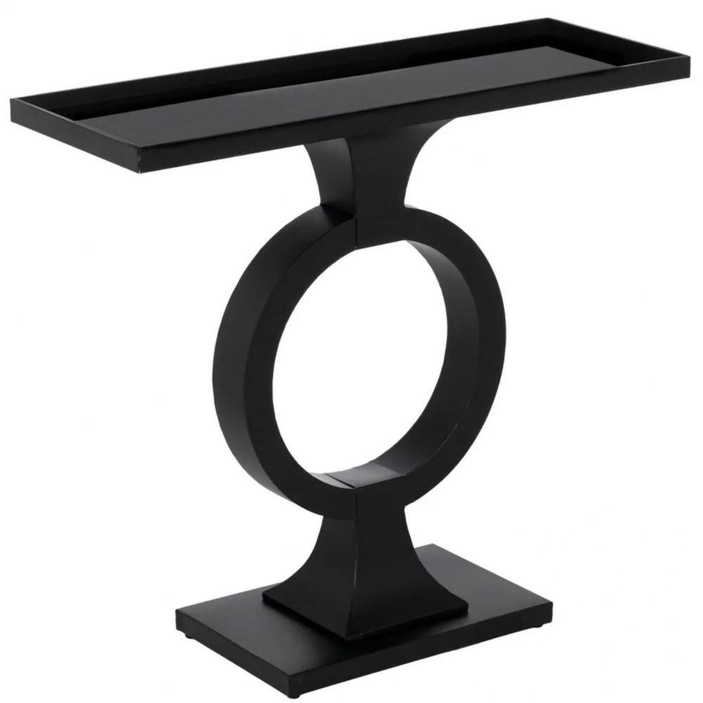 Console zwart metaal & glas ECLIPSE IXIA 90 cm IXIA - 1
