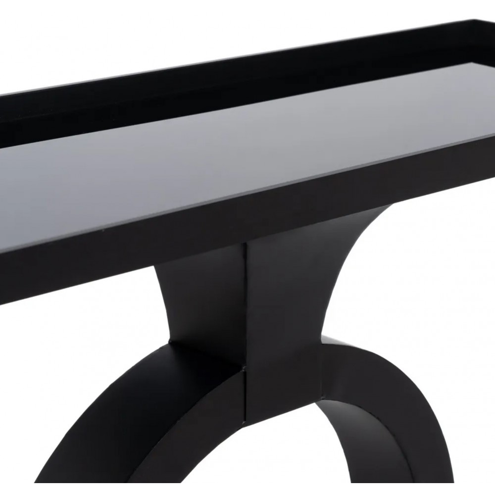 Console noire métal & verre ECLIPSE IXIA 90cm IXIA - 6