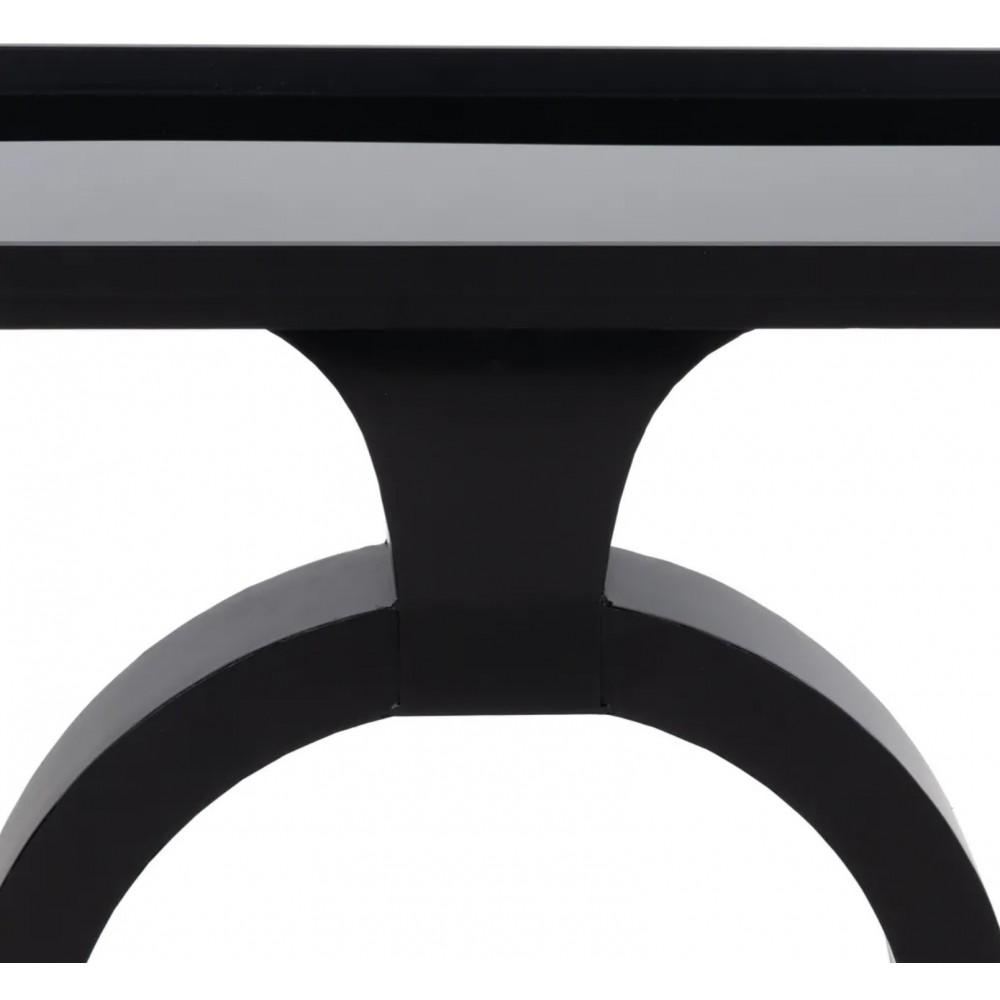 Console nera metallo & vetro ECLIPSE IXIA 90 cm IXIA - 9