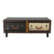 Coffee table 2 colorful drawers Marco SOCADIS - 1