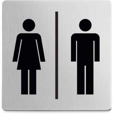 Panneau de porte "Femme-Homme" inox INDICI ZACK Zack - 1
