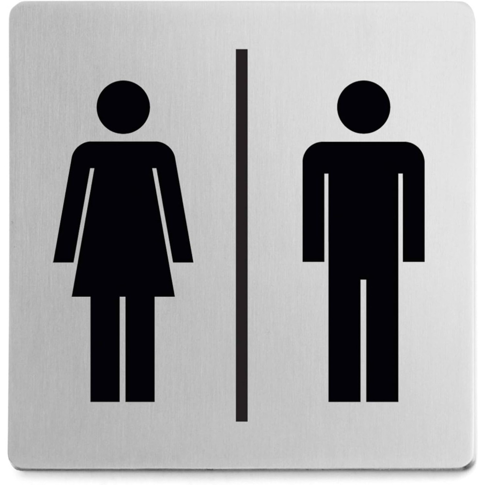 Panel de puerta de acero inoxidable “Mujer-Macho” INDICI ZACK Zack - 1