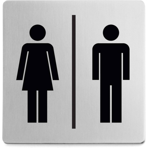 Panneau de porte "Femme-Homme" inox INDICI ZACK Zack - 1