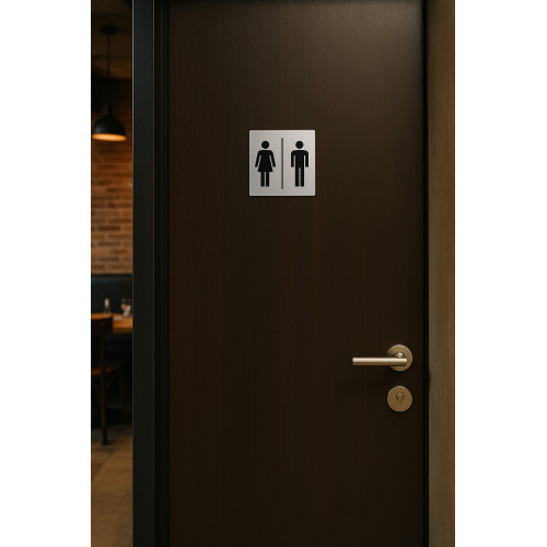 Panneau de porte "Femme-Homme" inox INDICI ZACK Zack - 2