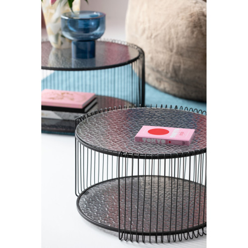 Set de 2 Table Basse Wire Double Bubble Noir HEAVEN Kare design - 6