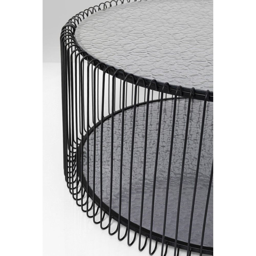 Set of 2 Coffee Table Wire Double Bubble Black Heaven Kare design - 12