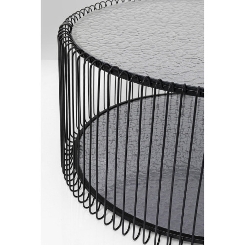 Set of 2 Coffee Table Wire Double Bubble Black Heaven Kare design - 12