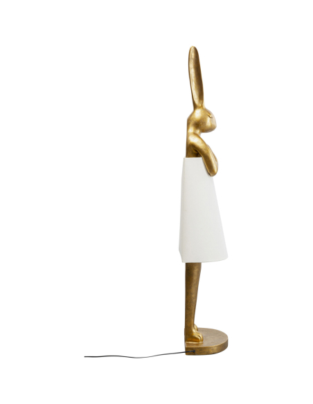 Lampadaire Animal Lapin doré 150 cm – Kare Design | Loft Attitude