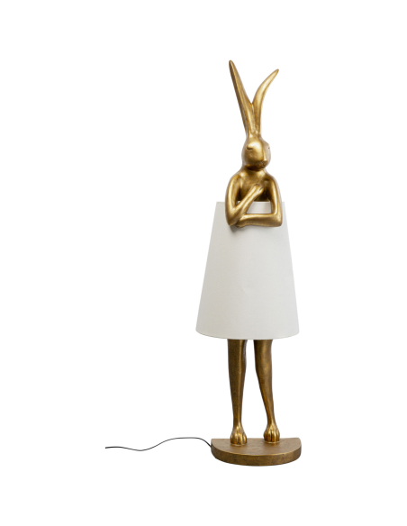 Lampadaire Animal Lapin doré 150 cm – Kare Design | Loft Attitude