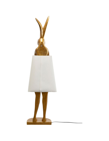 Lampadaire Animal Lapin doré 150 cm – Kare Design | Loft Attitude