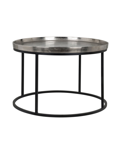 Couchtisch Lyam silver 70Ø
