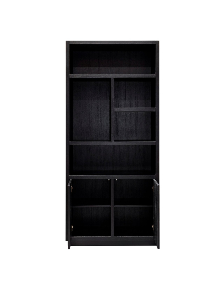 Oakura black display cabinet