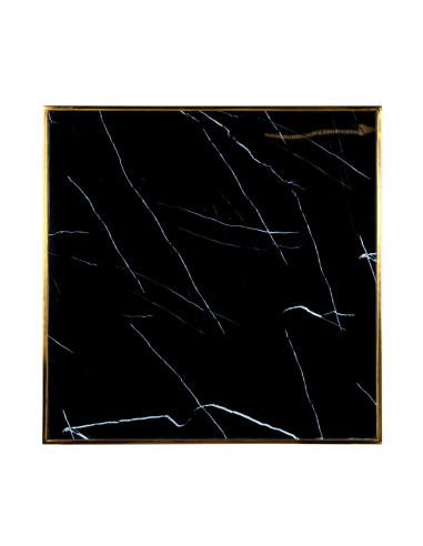 Bistrotafel Can Roca zwart/goud 70x70