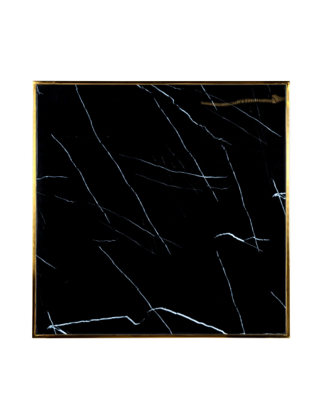 Can Roca black/gold bistro table 70x70
