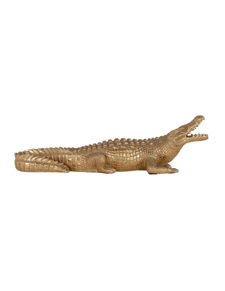 Dekorationsobjekt Krokodil Gold
