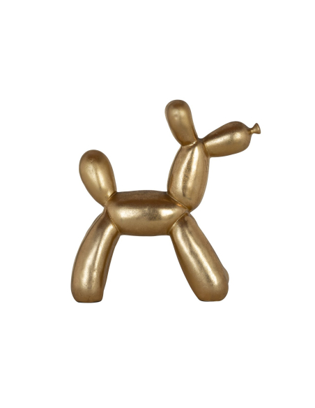 Objeto decorativo Dog dourado