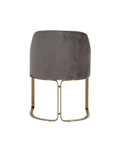 Sedia da pranzo Hadley in velluto stone