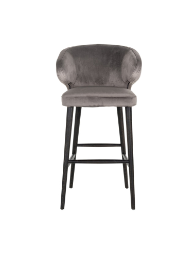 Indigo stone velvet bar stool