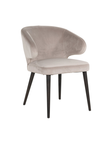 Sedia da sala da pranzo Indigo khaki velvet