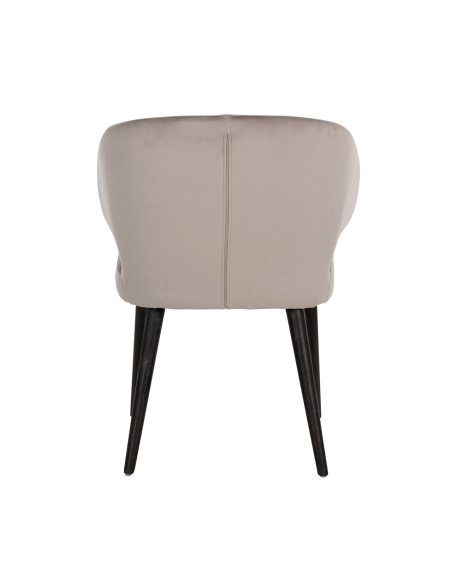 Sedia da sala da pranzo Indigo khaki velvet