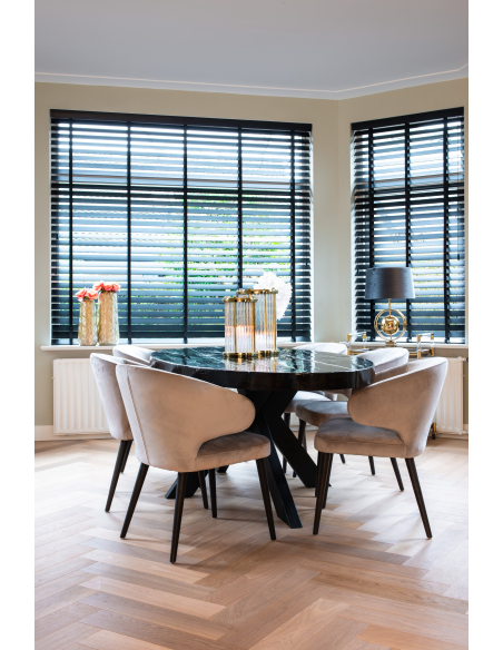Sedia da sala da pranzo Indigo khaki velvet