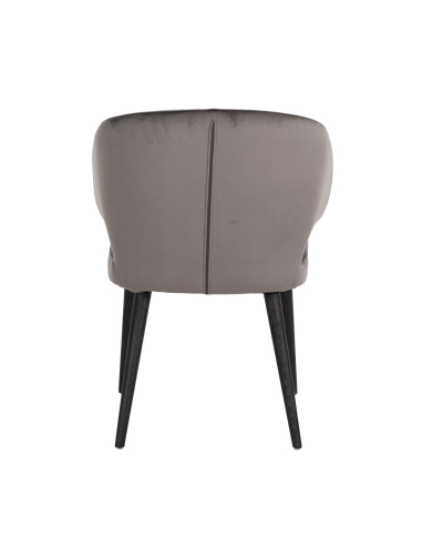 Sedia da pranzo Indigo in velluto stone