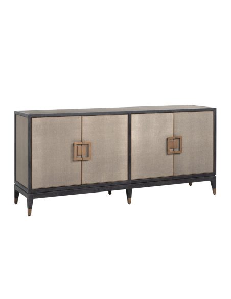 Sideboard aus Messing und Galuchat BLOOMVILLE