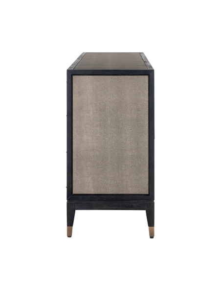 Sideboard aus Messing und Galuchat BLOOMVILLE