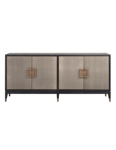 Sideboard aus Messing und Galuchat BLOOMVILLE