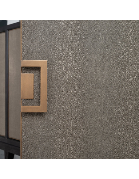 BLOOMVILLE Brass and Shagreen Sideboard