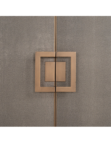 Sideboard aus Messing und Galuchat BLOOMVILLE
