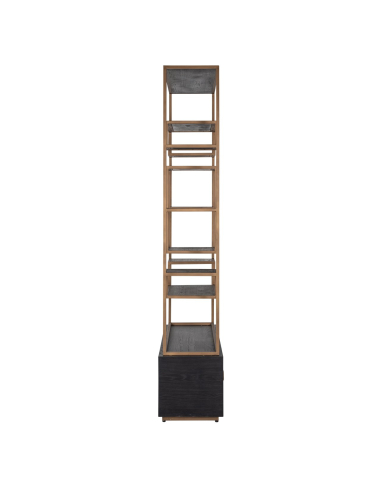 Hunter black rustic display cabinet