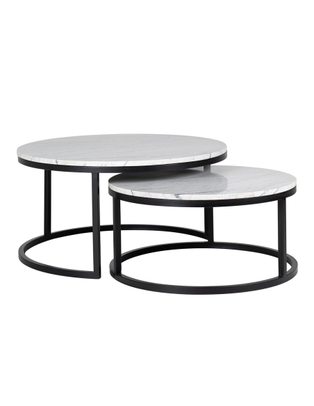 Salontafel Lexington white (Set van 2)