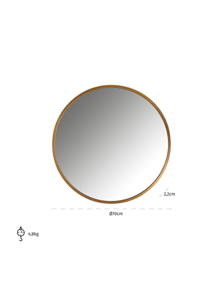 Specchio Maeron gold 70Ø
