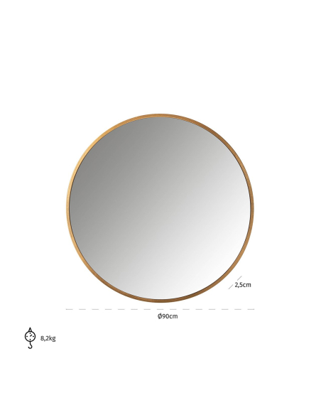Maesa gold mirror 90Ø